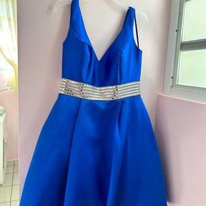 Temptation Royal Blue Short Dress